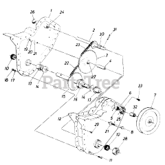 Brands 030 (216-030-100) - Cub Cadet Front-Tine Tiller (1986)
