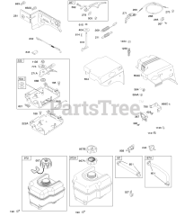 Briggs & Stratton 202332-0182-E9 - Briggs & Stratton Horizontal Engine Controls, Fuel Supply, Governor Spring