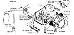 Husqvarna 40 - Husqvarna Chainsaw (1995-06) Crankcase Assembly