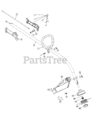 Yard Machines 3100m (41AD310G900) - Yard Machines String Trimmer Handle Assembly