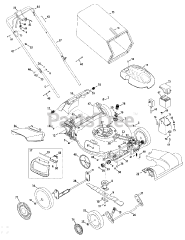 MTD 12AVB2K9095 - MTD Pro Walk-Behind Mower (2011) General Assembly 12AVB2