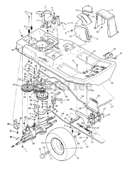Scotts 30577X7A - Scotts 30" Rear-Engine Riding Mower (1997)