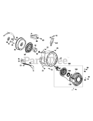 MTD 270-BU - MTD 208cc Engine 270-BU Flywheel &amp; Blower Housing