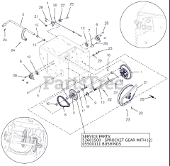 Ariens 926062 - Ariens 36" Power Brush, Subaru (SN: 001000 - 001999)