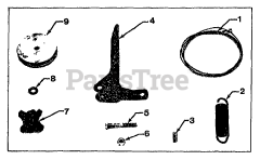 Troy-Bilt 5017 - Troy-Bilt Front-Tine Mini-Tiller (SN: C001001 - C017818) CLUTCH CABLE ASSEMBLY