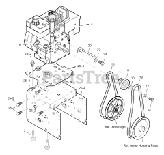 Murray 629108x5A - Murray 29" Snow Thrower (2002) Engine