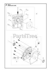Husqvarna 587953202 (599349467) - Husqvarna Engine CRANKCASE COVER