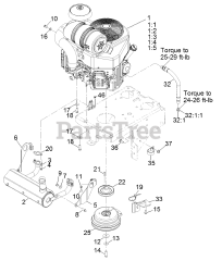 Exmark VTS691CKA48400 - Exmark 48" Vantage S-Series Stand-On Mower, Kawasaki FX691V (SN: 315000000 - 315999999) (2015) Engine Assembly