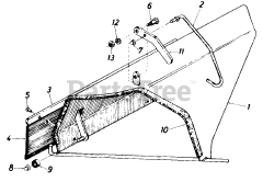 Cub Cadet 034 (196-034-100) - Cub Cadet Rear Deflector (1986) Rear Deflector