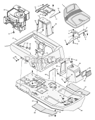 Briggs & Stratton 30545x192A - Briggs & Stratton 30" Rear-Engine Riding Mower (1997)