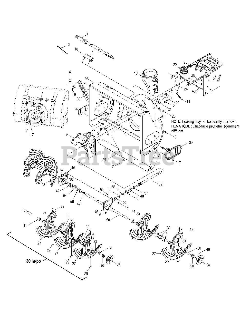 Columbia 90026 PC (31AH54K3897) Columbia 26" Snow Thrower (2009
