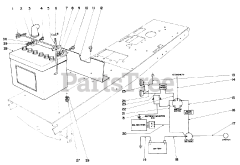 Toro 55150 (940) - Toro Lawn Tractor, Electric (SN: 009000001 - 009999999) (1969)