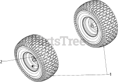 Yard Machines 13AB775S000 - Yard Machines Lawn Tractor (2019) Wheels-Front