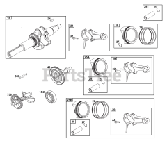 Briggs & Stratton 25V332-0006-F1 - Briggs & Stratton Horizontal Engine Crankshaft Group