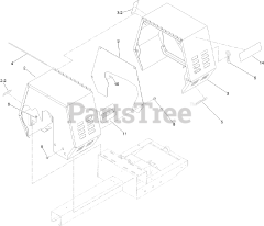 Toro 60213 (MMX-655H-S) - Toro Mortar Mixer (SN: 316000001 - 316999999) (2016) Cowl Assembly