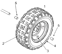 Yard Machines 31AE640F062 - Yard Machines Snow Thrower (2001) (Lowes) Wheel Assemblies