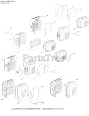 Kohler XTX775-3121 - Kohler XTX Series Engine, Made for MTD, 7.75 ft-lbs, 173cc 11 Exhaust