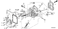 Honda BFP9.9 D5 LHA (BABJ) - Honda Outboard Engine, Made in Japan (SN: BABJ-1400001 - BABJ-1499999) CYLINDER HEAD