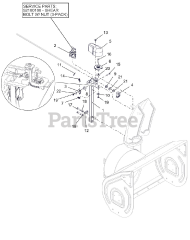 Ariens 926067 (ST 28 DLET) - Ariens Hydro Pro 28" Track Snow Blower, Briggs & Stratton (SN: 000101 & Above) Discharge Chute Controls