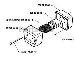 Husqvarna 41 - Husqvarna Chainsaw (1991-06) Muffler