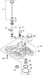 Kohler CV16-43521 - Kohler Command PRO Engine, Made for Fhp, 16hp, 11.9kW Oil Pan/Lubrication 3-27-107