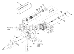 Scag SWZ-19KAI - Scag Walk-Behind Mower, 19hp Kawasaki (SN: B3200001 - B3299999) Hydraulic Pump Assembly