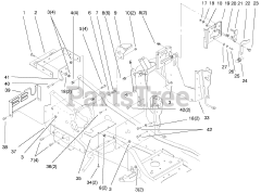 Toro 73470 (518 xi) - Toro Garden Tractor (SN: 089000001 - 089999999) (1998) Steering Tower And Fuel Tank Assembly