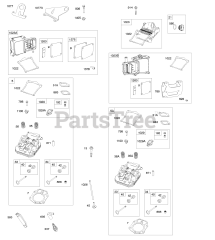 Briggs & Stratton 542777-0113-E1 - Briggs & Stratton Vertical Engine Cylinder Heads, Rocker Covers