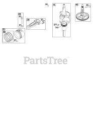 Briggs & Stratton 44N677-0046-B1 - Briggs & Stratton Vertical Engine Crankshaft Group