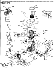 Tecumseh OHV13-203208A - Tecumseh Engine Engine Parts List #1