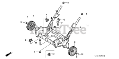 Honda HS621 AS/D (SZAN) - Honda 21" Snow Blower, Made in Japan (SN: SZAN-1130001 - SZAN-1130378) ENGINE BED