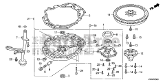 Honda BF250 A XXCA (BBJJ) - Honda Marine Engine, Made in Japan (SN: BBJJ-8000001 - BBJJ-9999999) OIL PUMP + FLYWHEEL