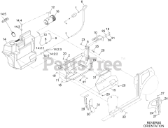 Exmark NVS740CKC42000 - Exmark 42" Navigator Front Mount Mower, Kohler CH740 (SN: 413950474 - 416150474) (Rev A) (2023) Fuel Assembly