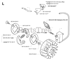 Husqvarna 326 RX - Husqvarna String Trimmer (SN: 20010900001 - 20020500000) IGNITION SYSTEM &amp; CLUTCH