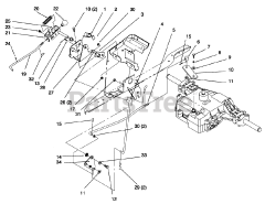 Toro 72042 (264-6) - Toro Yard Tractor (SN: 069000001 - 069999999) (1996) Gear Shift Linkage