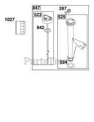 Briggs & Stratton 40N777-0024-B1 - Briggs & Stratton Vertical Engine Lubrication Group