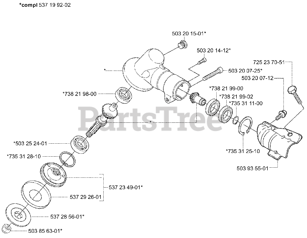Husqvarna 326 L Husqvarna String Trimmer (200403) Gear Head Parts