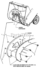 Simplicity 319 E (1694584) - Simplicity 19" Snow Thrower, 3hp Flight Shoe Kit (026fskit)