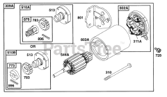 Briggs & Stratton 252412-0142-XX - Briggs & Stratton Horizontal Engine