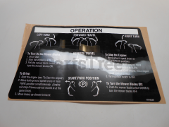 Snapper Pro 1734236 Decal, Operator Instructions Front