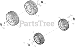 Cub Cadet CC 30 H (13A721JD056) - Cub Cadet Hydro Mini Rider (2017) Wheels
