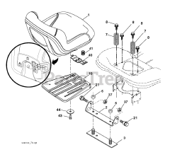 Husqvarna CT 126 (960410085-01) - Husqvarna 30" Lawn Tractor (2010-01) SEAT