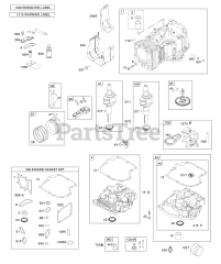 Briggs & Stratton 31R977-0010-B1 - Briggs & Stratton Vertical Engine CAMSHAFT,CRANKSHAFT &amp; COUNTER BALANCE, CYLINDER, ENGINE SUMP &amp; BREATHER, LUBRICATION, PISTON, RINGS, CONNECTING ROD