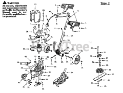 Weed Eater E 150 BT - Weed Eater Edger, Electric TRIMMER ASSEMBLY - TYPE 2