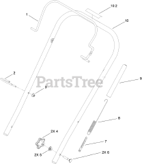 Toro 38272 (180) - Toro 18" Power Clear Snow Thrower (SN: 310000001 - 310002466) (2010) Upper Handle Control Assembly