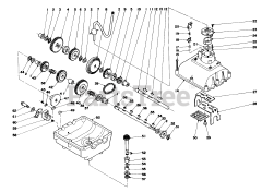 Toro 56033 - Toro 25" Premium Keylectric Rear-Engine Riding Mower (SN: 004000001 - 004999999) (1974)