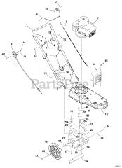 Ariens 946501 (ST 622) - Ariens 22" Walk-Behind String Trimmer, 6hp Tecumseh (SN: 011351 - 050000)