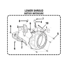 PowerStroke PS 9C3501 B - PowerStroke 3500 Watt Generator General Assembly (LOWER SHROUD)