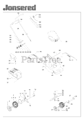 Jonsered LM 2147 CM (965160002) - Jonsered Walk-Behind Mower (2008-02)