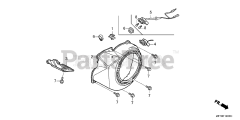 Honda GX340 UT2 QNR2/A (GCBET) - Honda Engine, Made in Thailand (SN: GCBET-2000001 - GCBET-2025452) FAN COVER (1)